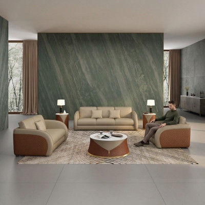 Divano, set di divani 3 + 1 posti, design cuscini divano moderno.