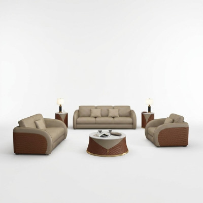 Divano, set di divani 3 + 1 posti, design cuscini divano moderno.