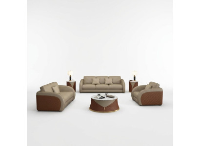 Divano, set di divani 3 + 1 posti, design cuscini divano moderno.