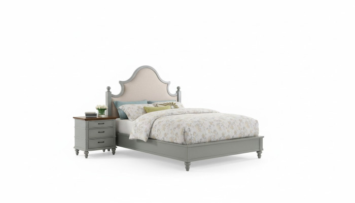 Design lussuoso set camera da letto letto 2 comodini Comò set letti alberghieri