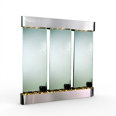 Decorativa parete divisoria moderna acqua pareti parete illuminata a LED con parete d'acqua.