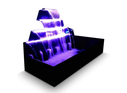 Piscina Cascata Fontana Acciaio Inossidabile Giochi d'Acqua Decorazione Impianto Piscina