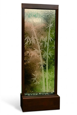 Moderna parete divisoria a cascata d'acqua Decorativa parete d'acqua con luci LED