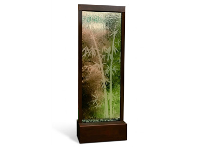 Moderna parete divisoria a cascata d'acqua Decorativa parete d'acqua con luci LED