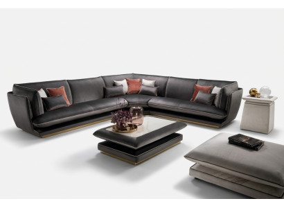 Divano Divano di lusso Divano ad angolo Mobili Soggiorno Design Tessile arredoclassic