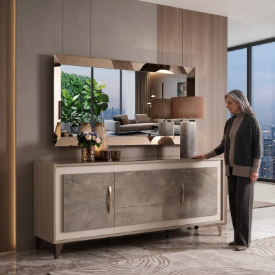 arredoclassic Comò Credenza Sideboard Mobile Sala Scaffale Lusso