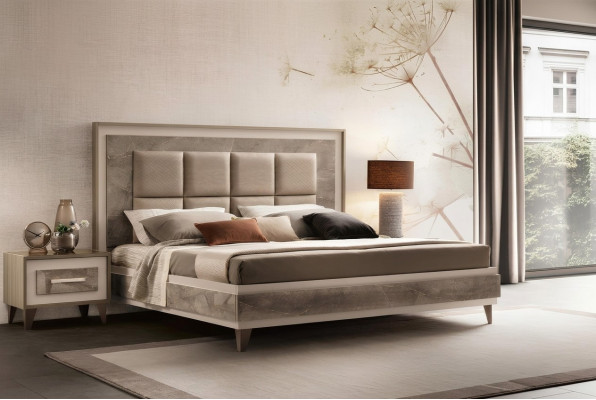 Camera da letto 3 pezzi. Set Letto 2x Comodino Consolle Classic Hotel Bedding