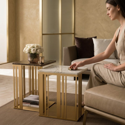 Soggiorno Tavolino Elegante Design di Lusso Tavolini Classici da Salotto