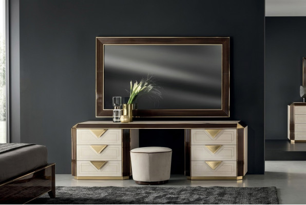 Design Specchio Specchio da parete Moderno 110x190 Mobili Cornice in legno arredoclassic Nuovo