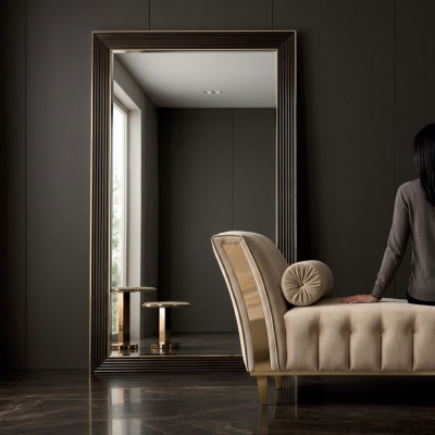 Design specchio specchio da parete in legno cornice specchio appeso mobili di lusso arredoclassic