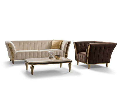 Moderno set di divani 3 posti divano poltrona set di divani Couchen arredoclassic.