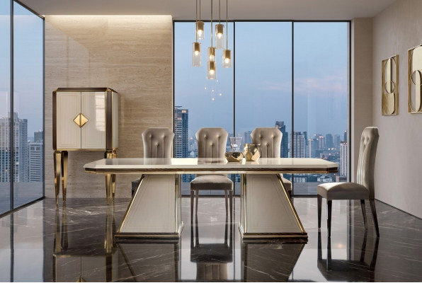 Tavolo da pranzo Tavolo Mobili di design Stile italiano Arredamento Tavoli da sala da pranzo nuovi