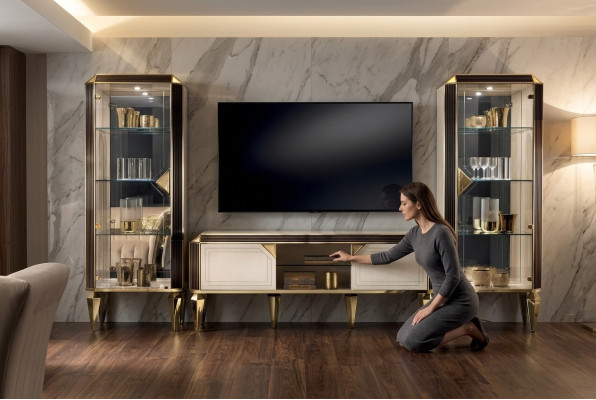 Designer rtv tv credenza mobile basso mobile scaffale lusso soggiorno bacheca
