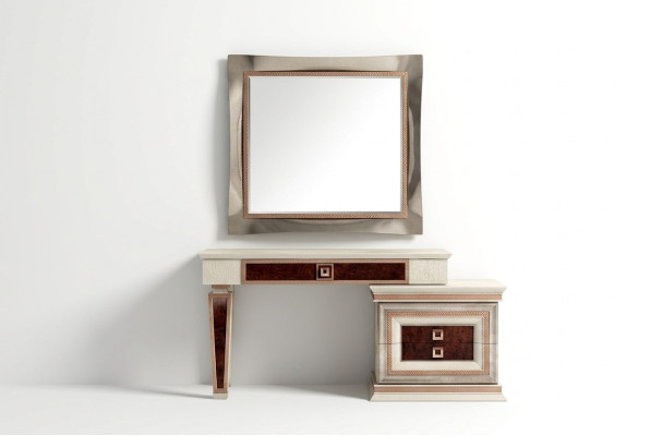Specchio da parete classico con cornice in legno, mobile con specchio barocco rococò cornice in vetro da parete.
