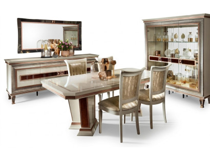 Tavolo da pranzo Set da pranzo Gruppo da pranzo Mobili Tavolo 5 pezzi Sedia 4x Sedie arredoclassic