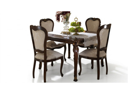 Design 4 sedie poltrone set gruppo di sedie da pranzo in legno arredoclassico