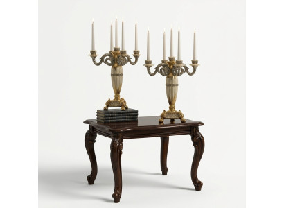 Elegante tavolino design per soggiorno, tavolino da salotto classico in legno.