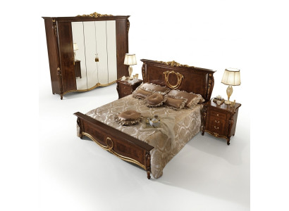 Letto imbottito classico matrimoniale 180x200cm legno letti da hotel camera da letto nuovo