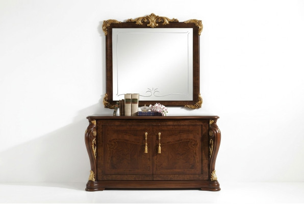 Specchio specchio d'appoggio specchio da parete bagno corridoio legno parete decorazione specchietto mobile