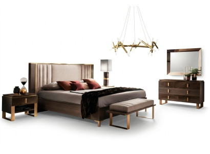 Design camera da letto 6 pezzi Set completo Letto Comodino Cassettiera Arredoclassic