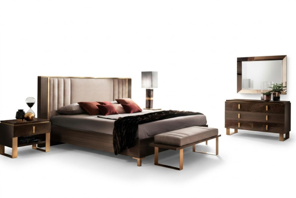 Letto imbottito design Letti matrimoniali Hotel Camera da letto 180x200cm arredoclassic