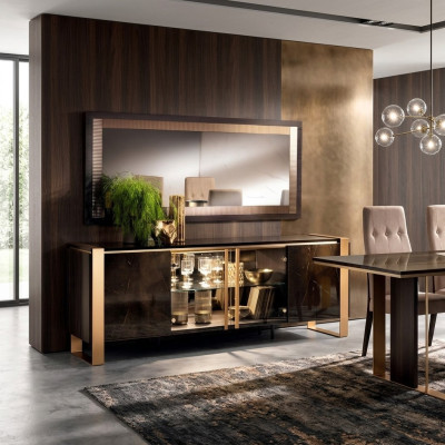 Comò da designer, credenza, tavolino basso, armadio, mensola per la sala da soggiorno, lusso in metallo.