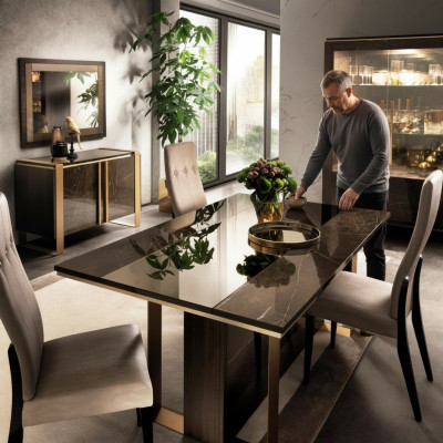 Tavolo da pranzo designer tavolo in legno soggiorno sala da pranzo classico 160x90 cm nuovo.
