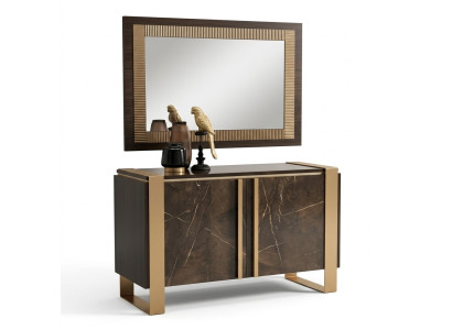 Mobili stile classico 2 pz. Set cassettone con specchio Mobili di lusso italiani