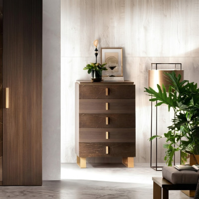 Comò Credenza Comò Credenze 5 cassetti Armadio alto Armadio Legno Nuovo