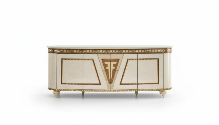 Design della cassettiera, console, credenza, tavolino, armadietto, mobile basso per il soggiorno, nuovo.
