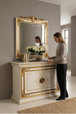 Antica commode in stile barocco per soggiorno camera da letto mensola credenza