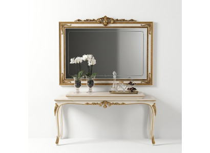 Specchio da parete con cornice in legno, specchio dorato, specchio da parete, specchio da soggiorno nuovo.