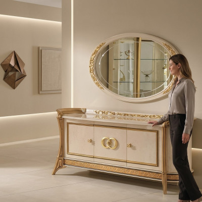 Comò, consolle, credenza, mobile basso, armadio, sala da pranzo
