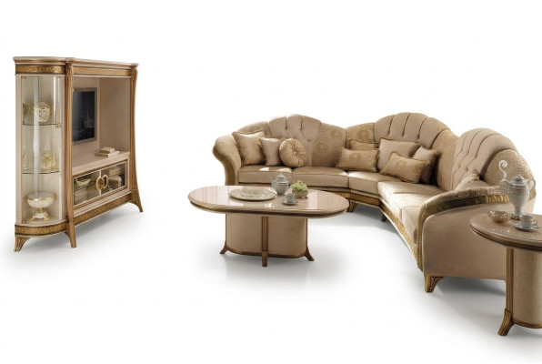 Legno Mobili Italiani Stile Barocco di Lusso Marrone Tavolino Soggiorno Tavolo Nuovo