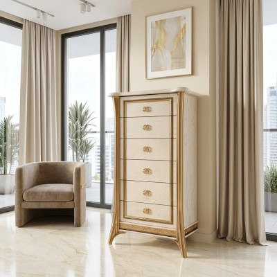 Mobiletti di design in legno di lusso comò armadietti scaffale armadio alto mobili