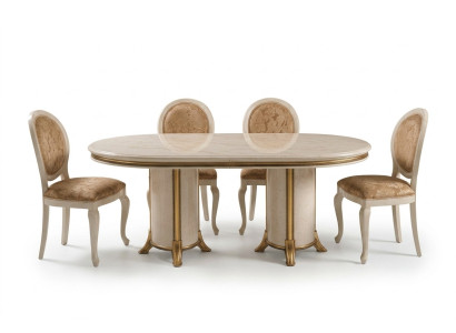 Set da sala da pranzo italiano arredoclassic con 7 pezzi: sedia, tavolo da pranzo.