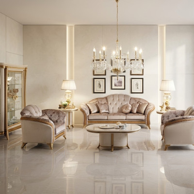 Divano componibile 3+2+1 posti Set di divani da soggiorno Divano Divano Set di mobili Sofas Arredoclassic.