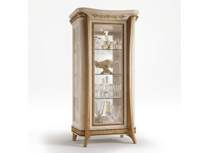 Vetrina vetrina di lusso in vetro armadio stile classico mobile scaffale ITALIA NUOVO