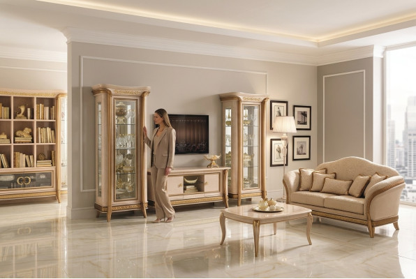 Mobile soggiorno design Sideboard 2x armadio Lowboard rtv credenza 3 pezzi Set Vetrina
