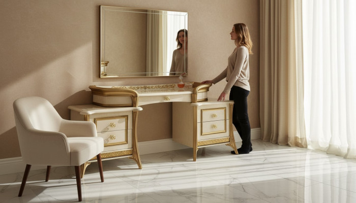 Console Tavolo Tavolo da toeletta Tavoli da toeletta Consolle Camera da letto Credenza Nuovo
