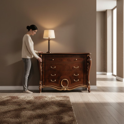 Comò Armadio Scaffale Comò Designer Armadi di lusso arredoclassic Console