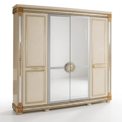 Armadio per abiti di lusso Armadi a specchio Mobili dai designer Abitazioni in legno nuove