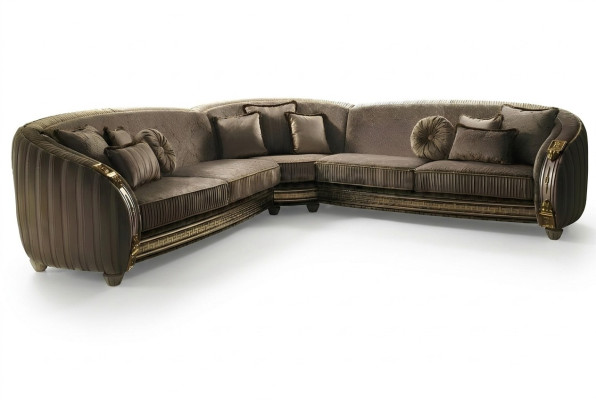 Divano a L in pelle, divano, divano ad angolo design per arredamento.