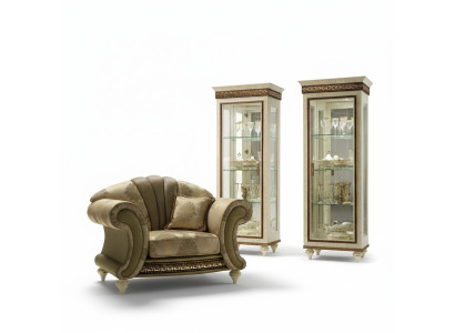 Sedia di design in tessuto di lusso per TV divano poltrona relax lounge Nuovo