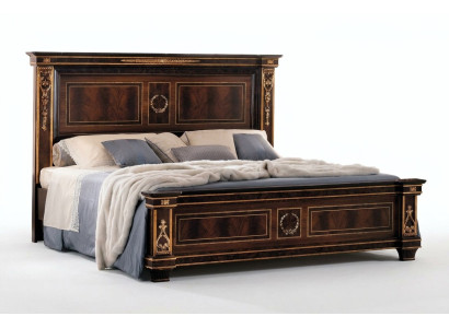 Camera da letto Hotel Letti Matrimoniali Design in Legno 180x200cm Arredamento Classico