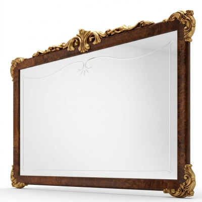 Specchio da parete cornice in legno design barocco rococò soggiorno mobili nuovo.