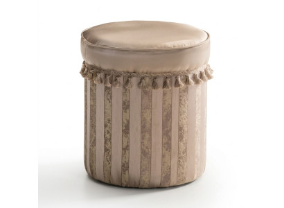 Design Sgabello Design Imbottito Pouf Poggiapiedi Sedile Tessuto Chaise Longue Pufa