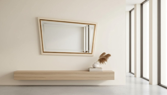 Specchio classico Consolle di lusso Stile camera da letto Moderno Specchietto in vetro Parete