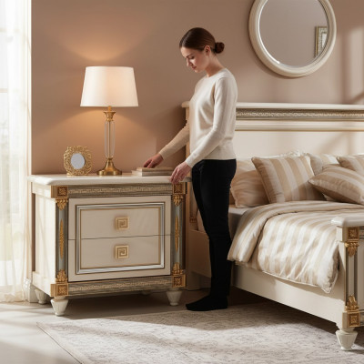 Design Tavolo Notte Consolle Camera da Letto Lusso Tavoli Console Italia