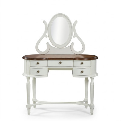 Comò con specchiera da parete per trucco, consolle da parrucchiere, tavoli per console, tavolo da camera da letto.